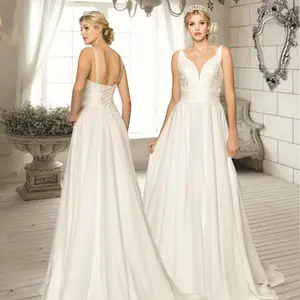 (LIVE 57) Elegant Wedding Dress for the Perfect Wedding - Timeless Silhouette & Comfortable Fit for a Memorable Big Day
