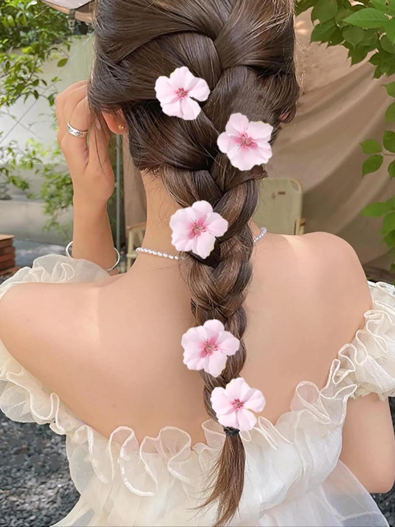 Cute Flower Decor Hair Clip, Boho Style Hair Accessories for Women & Girls, Minimalist Headwear Suitable for Any Hairstyle, Flower Hair Clips, Decorative Hair Clips, Hair Clip Set