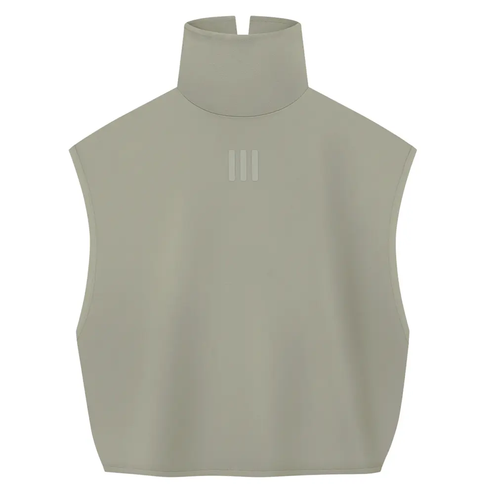 adidas Womens Fear Of God Athletics Suede Fleece Muscle Mock Tee Casual Tops Casual - Grey