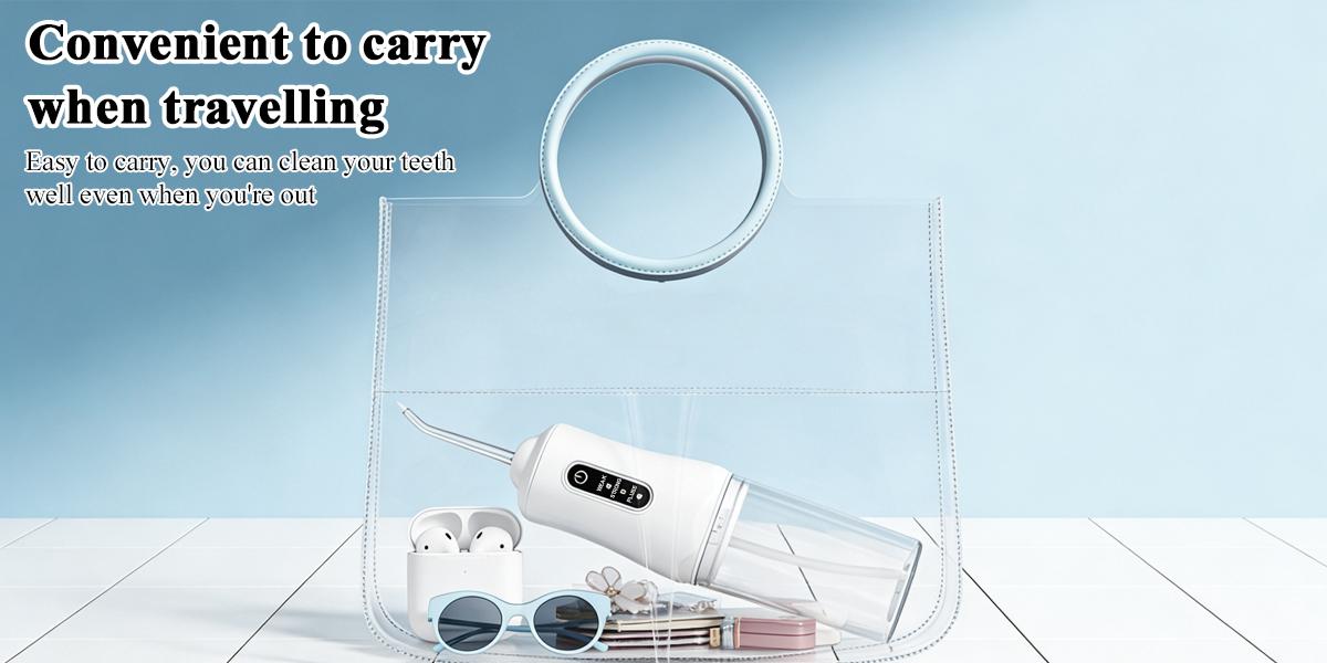 Portable Electric Water Flosser for Teeth, 3 Modes, 4 Jet Tips, Rechargeable Oral Irrigator for Cleaning & Flossing, Ideal for Tonsil Stone Removal, Travel-Friendly, Perfect Birthday Gift for Adult
