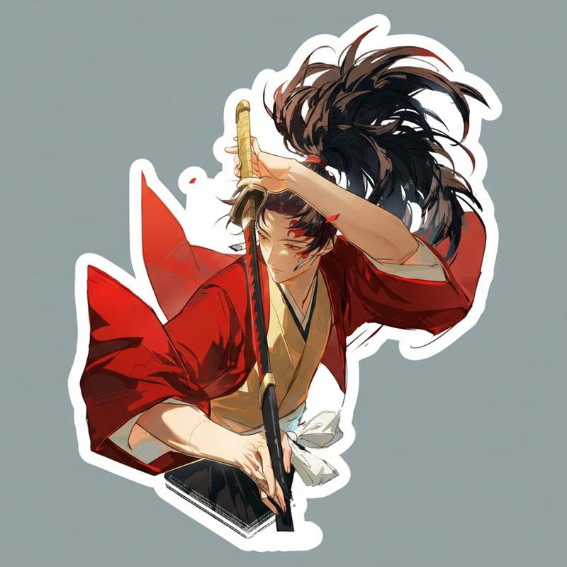 Legendary Sun Breathing God Yoriichi Tsugikuni Sticker