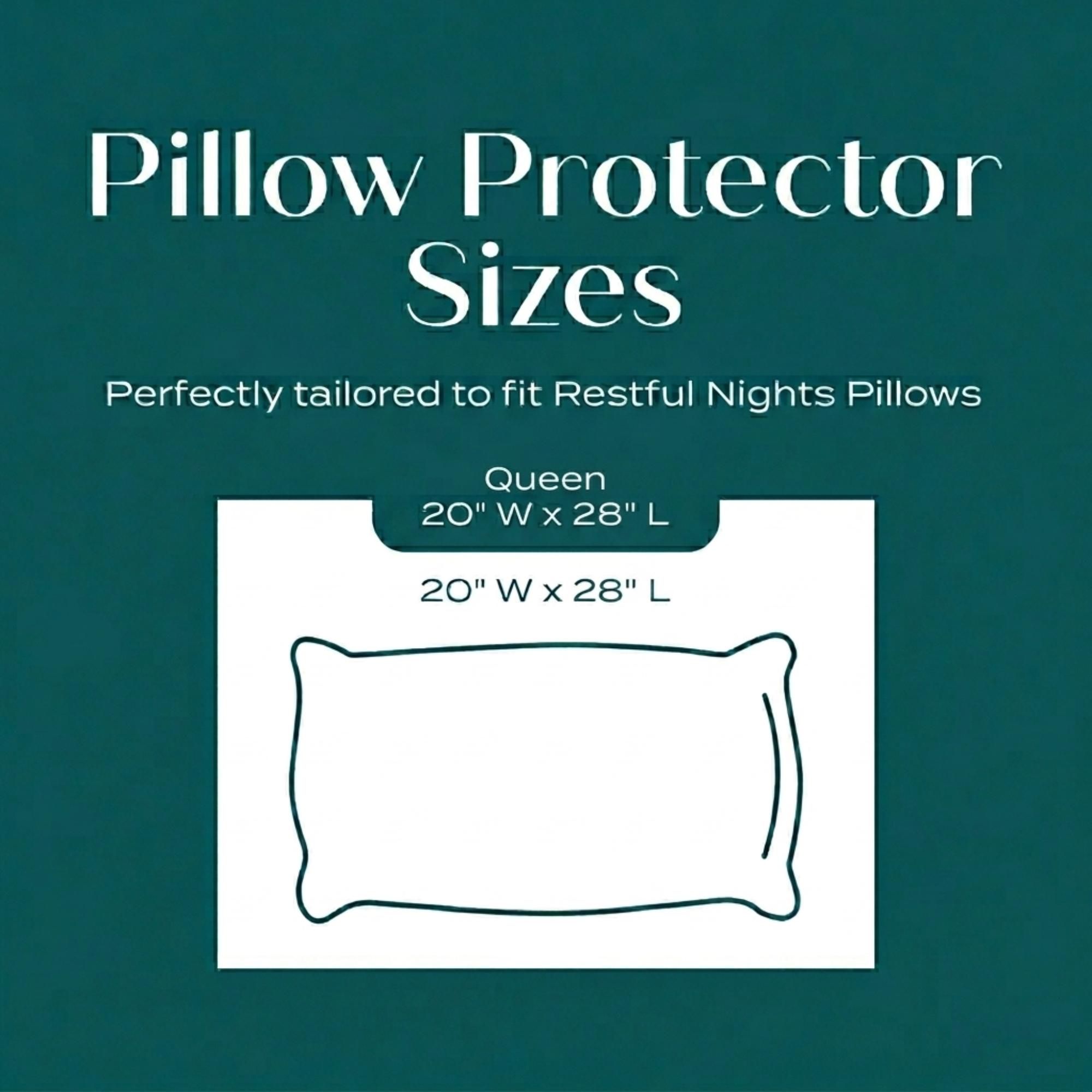 Homluxe Quilted Waterproof Pillow Protector – Noiseless & Breathable Bedding Encasement with Invisible Zipper – Hypoallergenic, Dust Mite & Stain Resistant – Luxury Hotel Quality Cloud Comfort – Standard/Queen/King Sizes