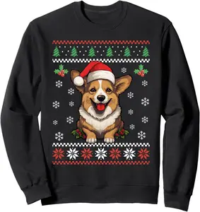 Corgi Dog Ugly Christmas Sweater Xmas For Adults Kids Sweatshirt