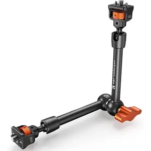 K&F CONCEPT 11" Magic Arm 1/4" Screw 360 °   Ball Heads Articulating Friction Camera Arm Mount for Monitor, LED Light, Webcam, Microphone, Camera Cage