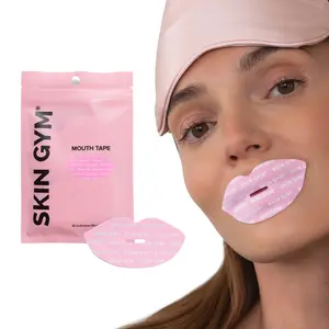 Skin Gym Mouth Tape for Sleep and Wrinkles 30 Pack Skincare Waterproof Sleep and Snoring Mouth Tape Gentle Comfort Latex-Free Adhesive Kiss-Shaped Design