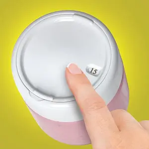 EuroCuisine Set of 8 Extra Glass Yogurt Jars with Date-Setting Lids