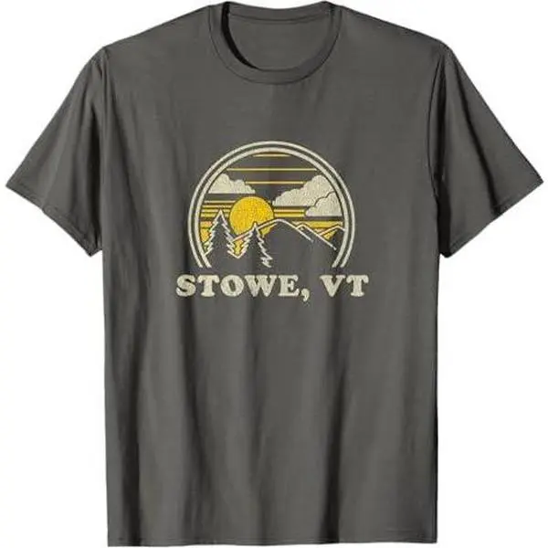 Stowe Vermont Vermont VT T Shirt Vintage Hiking Mountains Te T-Shirt