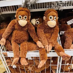 Giant Orangutan Plush 66cm Soft Stuffed Toy | Realistic Jungle Animal for Kids & Pet Play