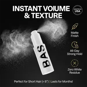 BASED Hair Texture Powder | Instant Volume & Texture | Lightweight, Matte Finish | Simple, Effective, BASED.
