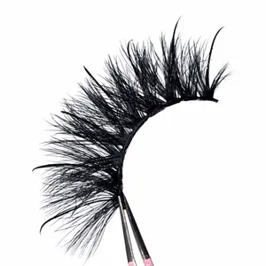 “Villain” 20mm Spike Fluffy Lashes Faux Mink Dramatic Full Volume Strip Eyelashes