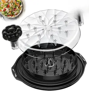 Chicken Shredder Tool Twist Large - 10'' Pro Meat Shredders for Chicken Breast,Visible Kitchen Gadgets Grinder Machine with Brush,Strong Anti-Slip Strip,Ergonomic Handle,BPA Free (Black) Stylish Utensils