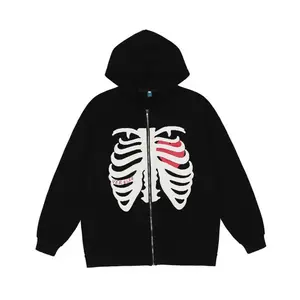 Skeleton Print Hoodie