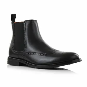 Ferro Aldo Alonzo wing-tip chelsea boots, in Black, Men's Size 6.5 - 13