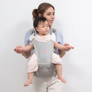 Exclusive Patented Design-LUJIFO All-Season Multi-Functional Baby Hip Seat Carrier, Air Cushioned Belly Support, Breathable Mesh Design, Cloud-Feel Waist Cushion, for Newborn to Toddler.
