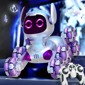 Robot Dog Toys for Kids, Remote Control Robots Dog withAuto-Demonstration,RC Stunt Remote Control Smart Robot Dog forAge Boys Girls Birthday Gift Present