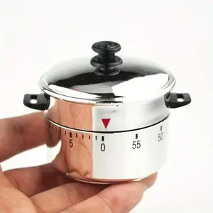 Versatile 60-Minute Mechanical Kitchen Timer - Adjustable Cooking Countdown, Perfect For Home & School Use
