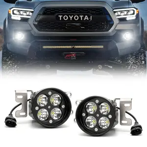 [LED FACTORY MART]  Aluminum Housing LED Fog Lights Kit for 2016-2023 Toyota Tacoma 4000LM Bright Output IP68 Waterproof Plug & Play Install