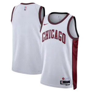 [DO9622-100] MENS NIKE NBA CHICAGO BULLS CITY SWINGMAN JERSEY 2022-23