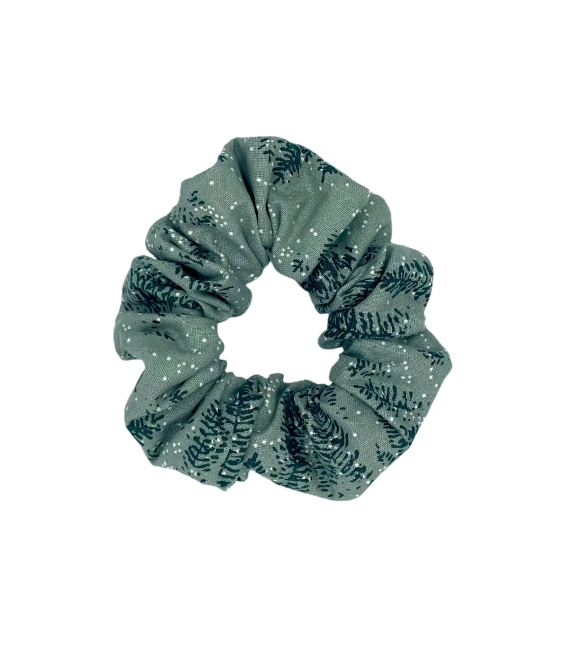 Winter Evergreen Hair Scrunchie