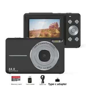 Camera 2.4inch Display Screen Digital High-Definition Camera Small Portable CCD Student Telephoto Camera