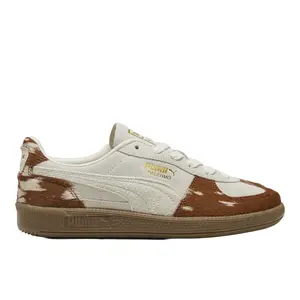 PUMA Womens Palermo Doelette Lace Up Sneakers Shoes Casual - Brown, Off White