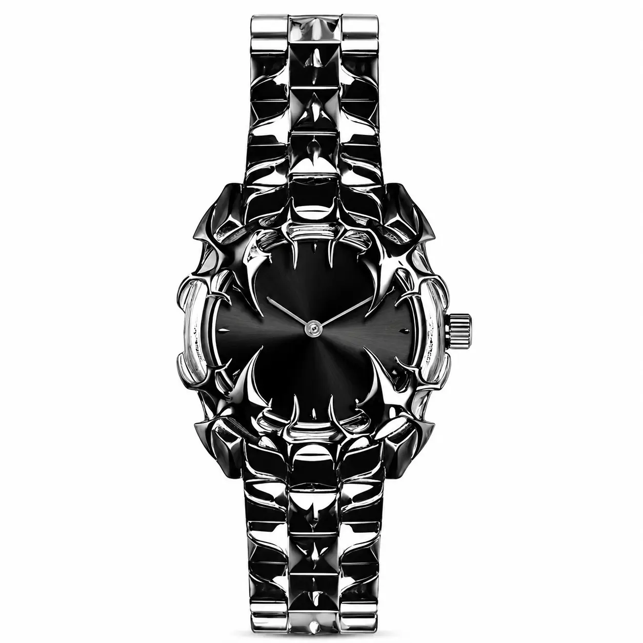 Swagivelli Watch - Stainless Steel Wristwatch | Punk Unisex Timepiece With Customizable Dials | Unique Wrist Jewelry