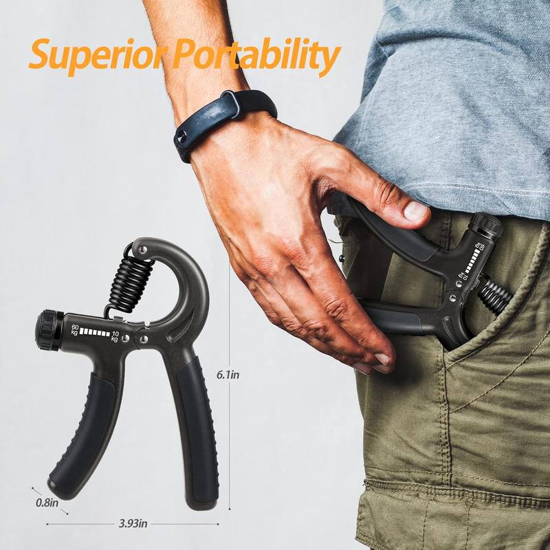 Adjustable Forearm Strengthener - Grip and Hand Strength Trainer (11-132lbs/5-60kg) - Ideal for Musicians, Athletes, and Hand Injury Recovery forearm gripper