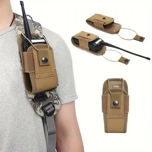 Outdoor tactical radio walkie-talkie bag, suitable for mountain climbing and hiking, easy to carry and install Waist Bag Holder