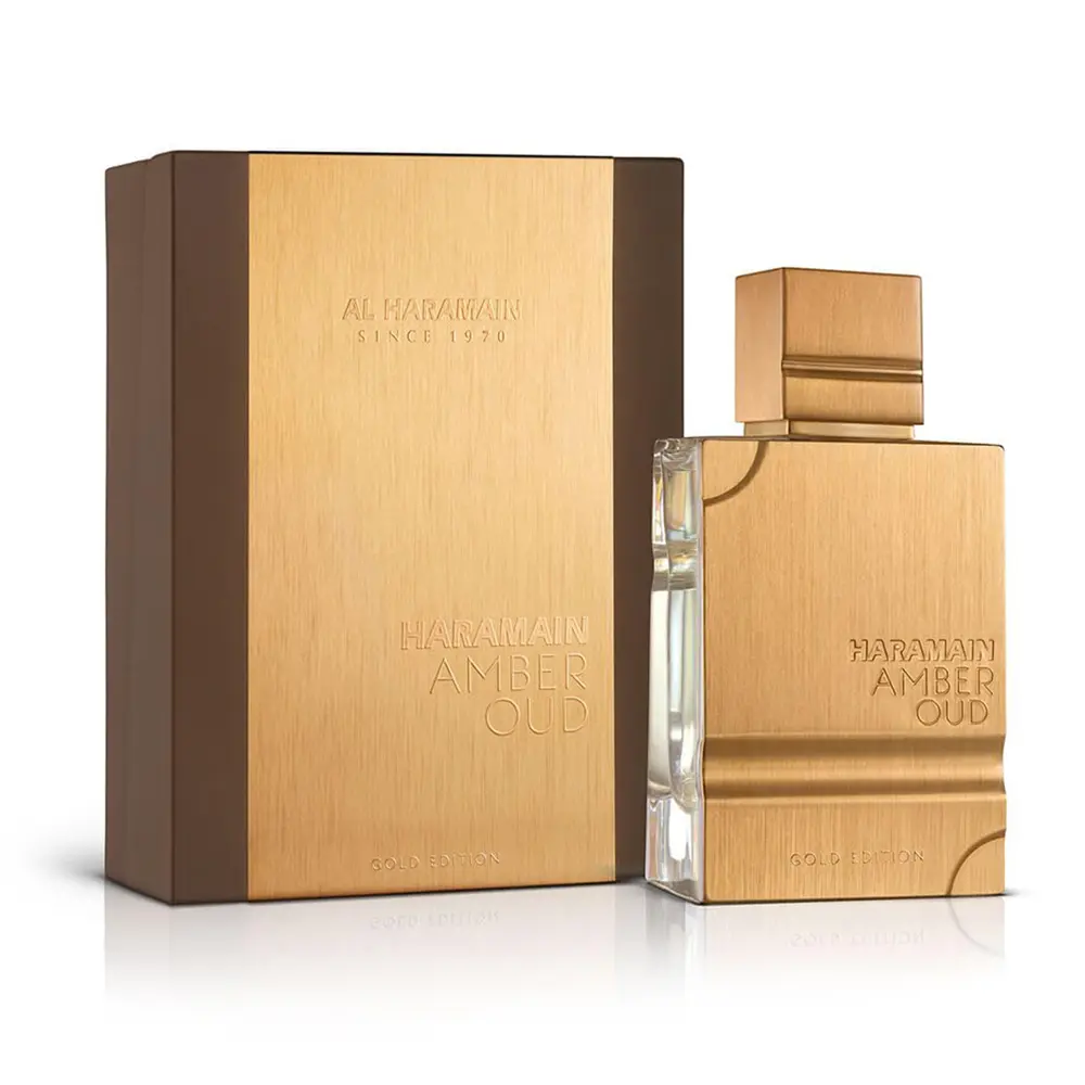 AL HARAMAIN Amber Oud Gold Edition | Opulent Arabian Unisex Eau de Parfum | 10–14 Hour Amber, Oud & Saffron Luxury Scent for Men & Women | 2 oz (60ml)