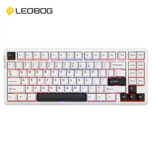 LEOBOG Hi86 Aluminum Mechanical keyboard 75% Gasket Customized Wireless Three-mode Wired Keyboard