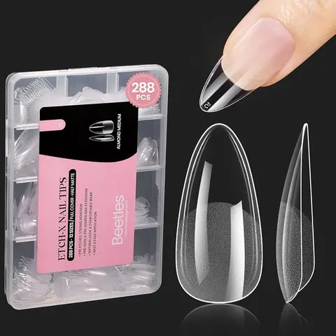 Beetles Thin Extension Nail Tips,  Almond Coffin Square Oval Stiletto Squoval Shape Acrylic Gel False Nail Tips DIY Nails Art sets Matte Professional mothersdaygift Spring Nail Summer Nail Vacation Nail #SummerVibes