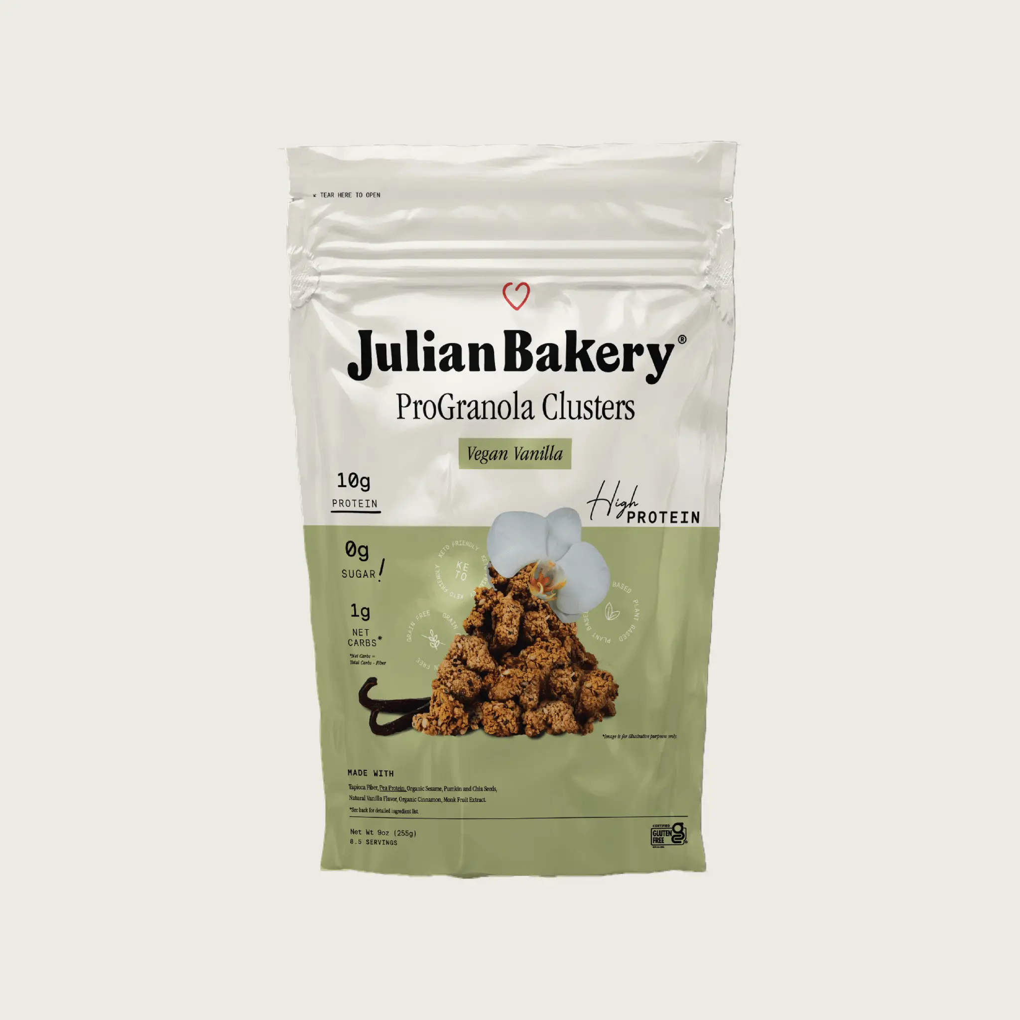 ProGranola® Vegan Vanilla Cluster 9oz ProGranola® Vegan Vanilla Cluster 9oz