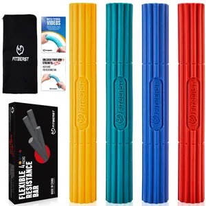 FitBeast Flex Bar, Tennis Elbow Bar - Ideal for Improve Grip Strength, Fitness Resistance Bar for Golfer's Elbow & Tendinitis, Twist Bar Arm Muscle Development Athletes