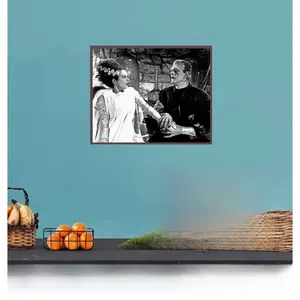 Bride of Frankenstein Decor -  Poster - Home Theater Decor for Women - Bridal Shower Gifts Decorations - Horror Movie Posters- Hollywood Movie Wall Art Photo - Mary Shelley