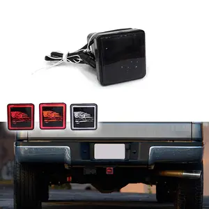 1pcs Smoke Lens LED Brake lamps Light DRL Trailer Hitch Backup Lamp Fit 2" Towing & Hauling