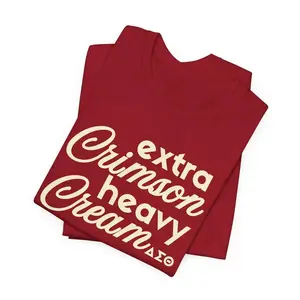 Extra Crimson Heavy Cream Delta Sigma Theta Crimson and Cream T-shirt