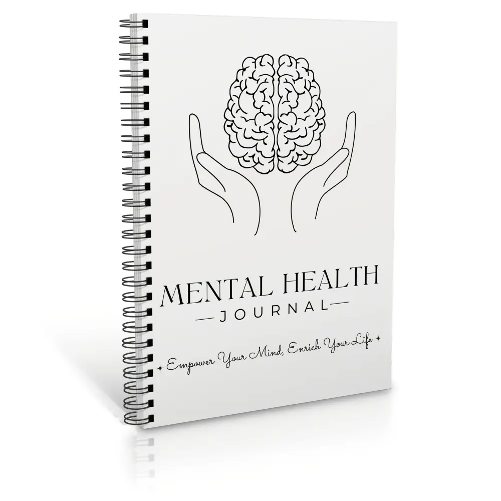 Mental Health Journal, 1 Count Digital Mental Health Planner, Suitable for Wellness, Mindfulness Workbook, Therapy Worksheet, Anxiety Management, Self Gare Tracker, Brain