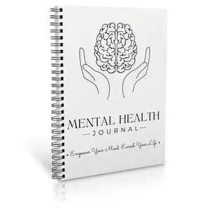 Mental Health Journal, 1 Count Digital Mental Health Planner, Suitable for Wellness, Mindfulness Workbook, Therapy Worksheet, Anxiety Management, Self Gare Tracker, Brain
