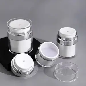 Portable Travel Cream Jar, Reusable Empty Pump Bottle for Face Moisturizer and Lotion, Perfect Gift for Holidays and Birthdays