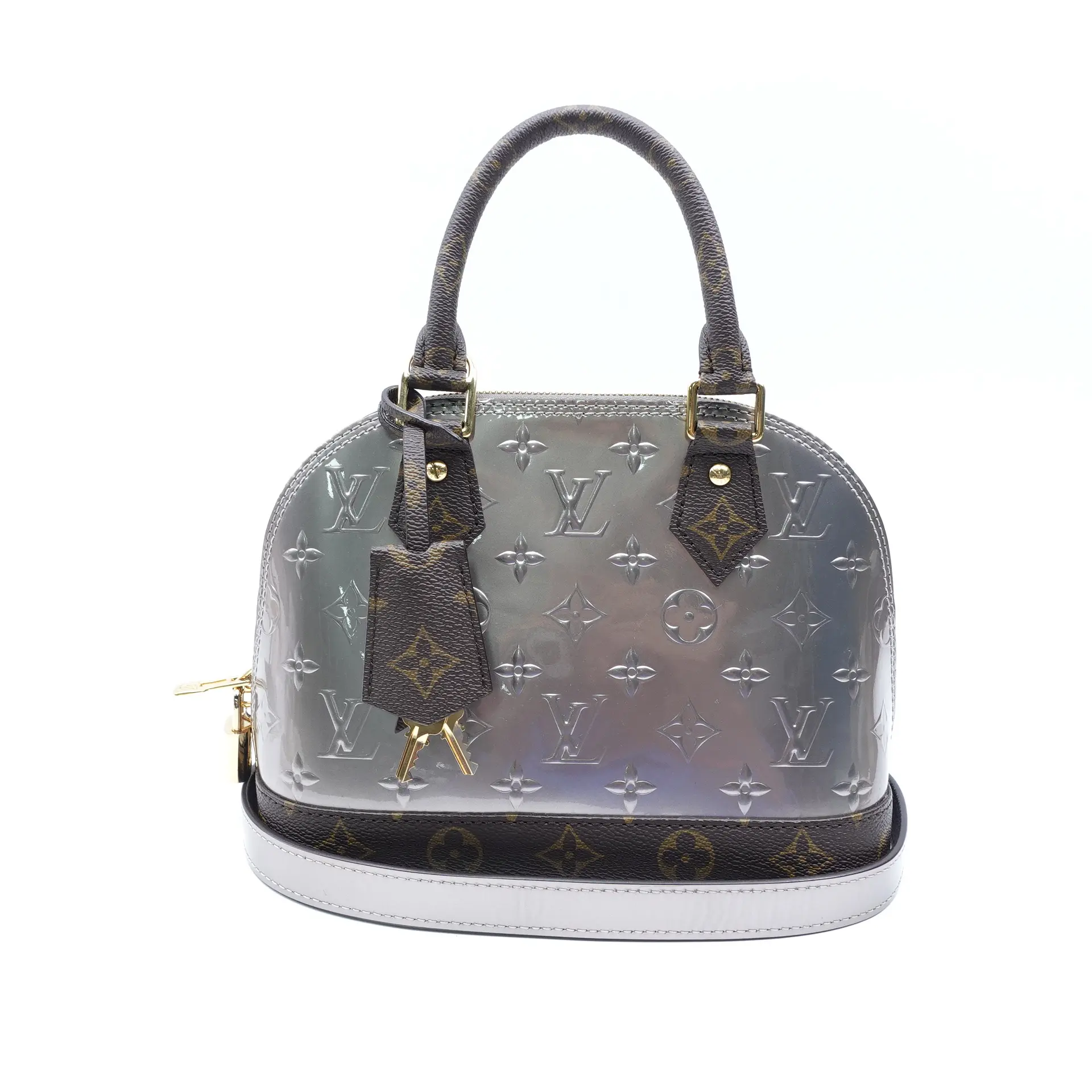Pre-owned Louis Vuitton Vernis Shoulder Bags Alma Monogram Sliver Shoulder Bag T10405425