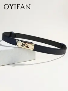 Women's Classic Alloy Buckle Leather Belt, Adjustable Waistband, Perfect for Dresses and Coats, Daily Fashion Accessory, Adjustable Belts