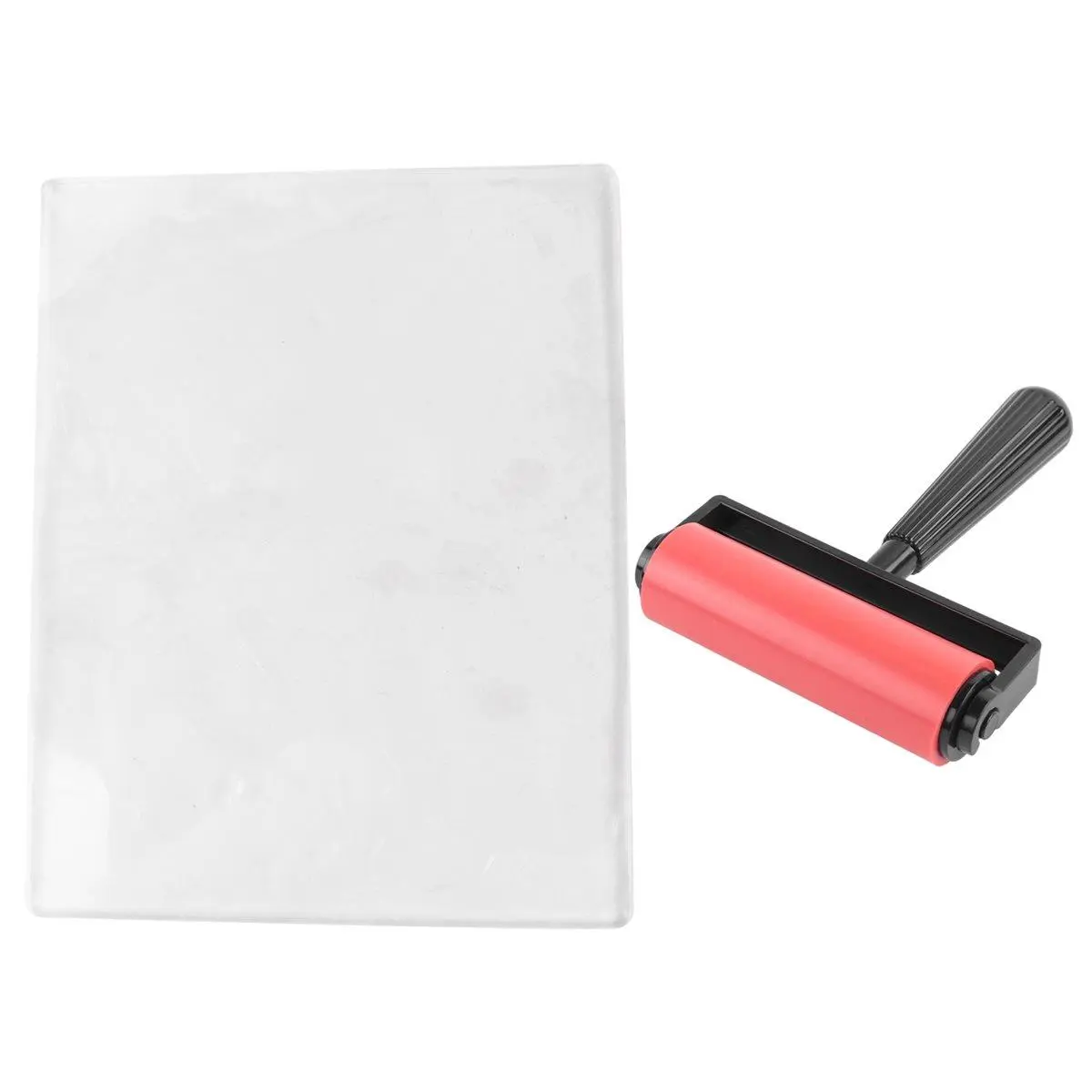 8x10inch Gel Plate, Waterproof and Washable Gel Printing Plate with Rubber, Suitable for Card Making,Arts and Crafts