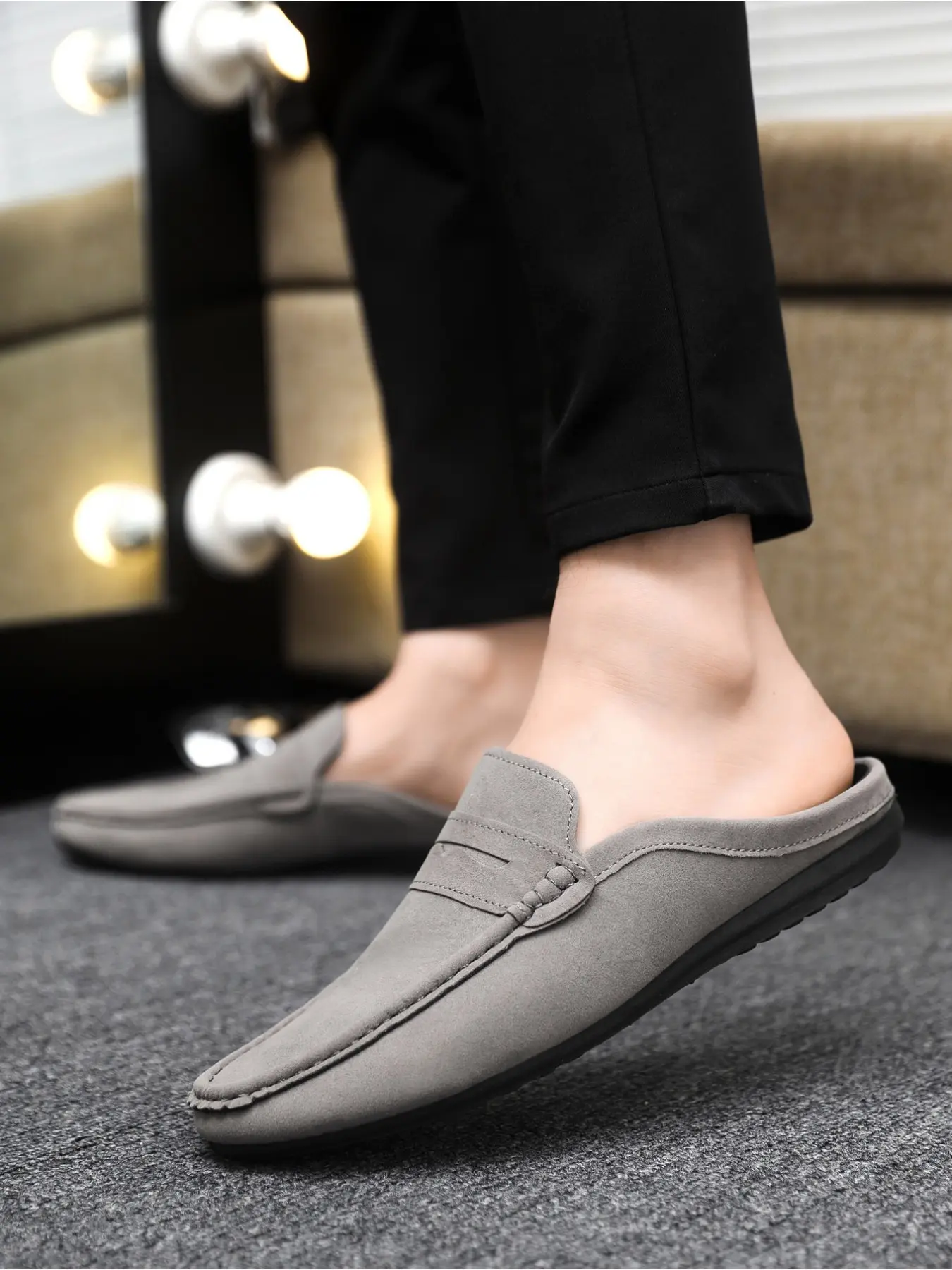 2026 Men's New Spring and Summer Backless Loafers, Slip-on Soft Leather Non-slip Daily Casual Shoes - TikTok Shop 2026 Men's New Spring and Summer Backless Loafers, Slip-on Soft Leather Non-slip Daily Casual Shoes - TikTok Shop