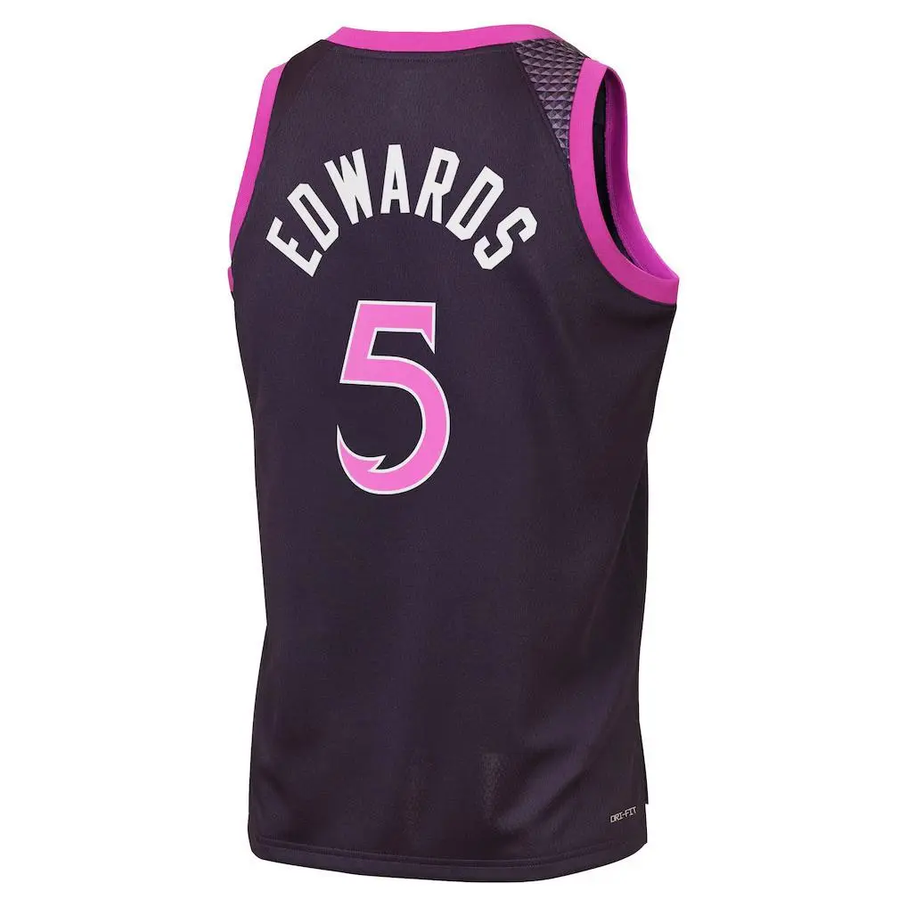 Anthony Edwards #5 Swingman Basketball Jersey 2026 full logo