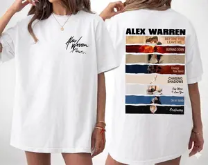 Alex Warren 2026 Tour Vintage T Shirt, Music Inspired Concert Graphic Tee, Alex Warren Merch Fan Gift, Summer Outfit, Unisex Casual Streetwear Top
