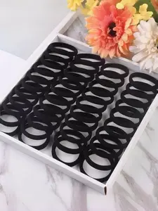 50pcs Hair Ties, No-Trace High Elasticity Coil Hair Bands, Durable Non-Slip Hair Accessories, Elastic Hair Accessory for Women and Girls