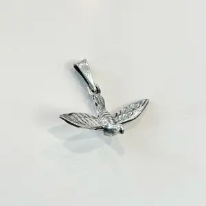 Sterling Silver 925 Flying Bird Pendant Jewelry