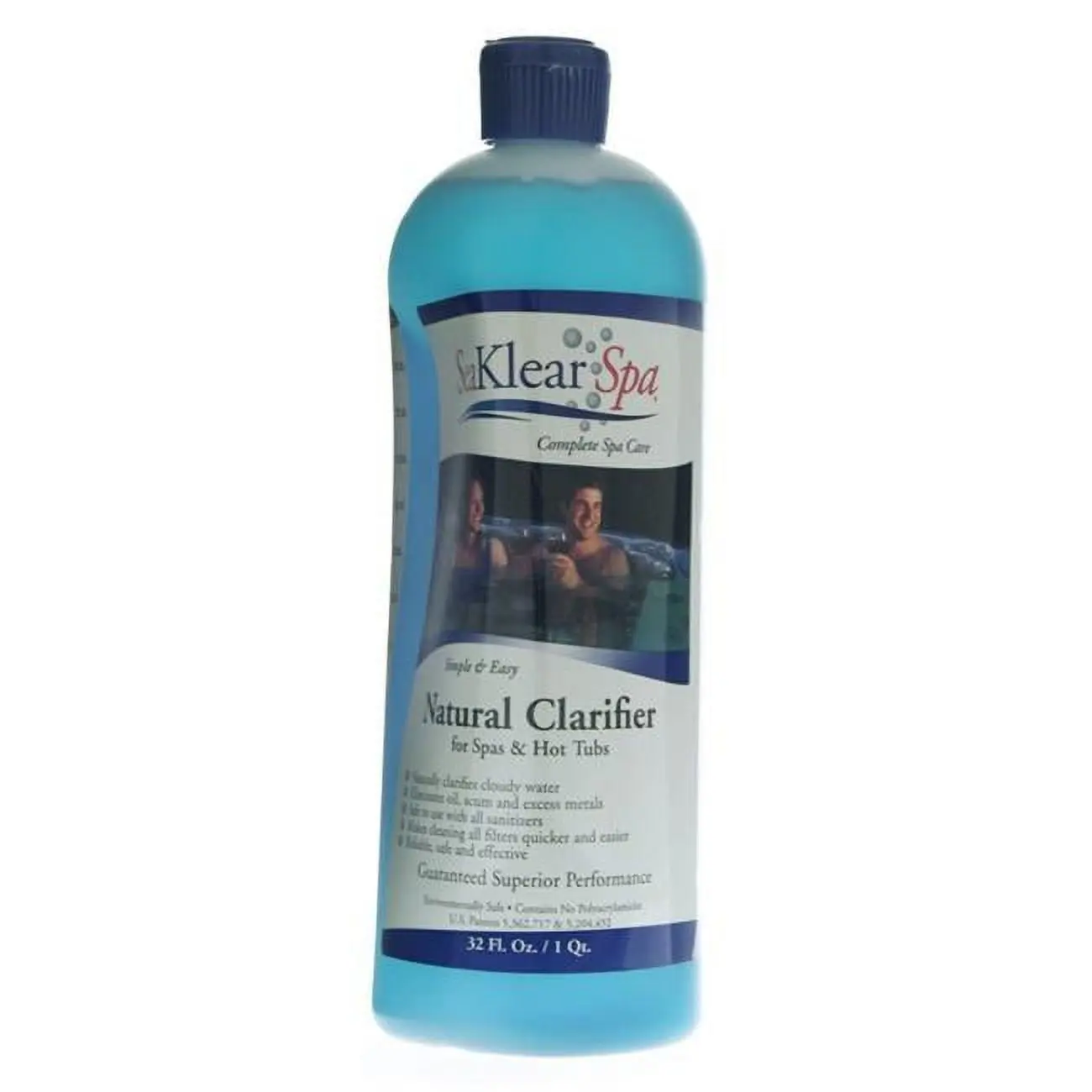 Natural Chemistry SKSBQ Seaklear Spa Natural Clarifier - 1 Qt Saltwater Water Treatment, 12 per Case, Clarifies Cloudy Water, Keeps Filters Clean, Cuts Metal Buildup, Reduces Metals, Removes Dirt Lotion & Oil, Safe with Alternative Sanitizers, Clarifying,