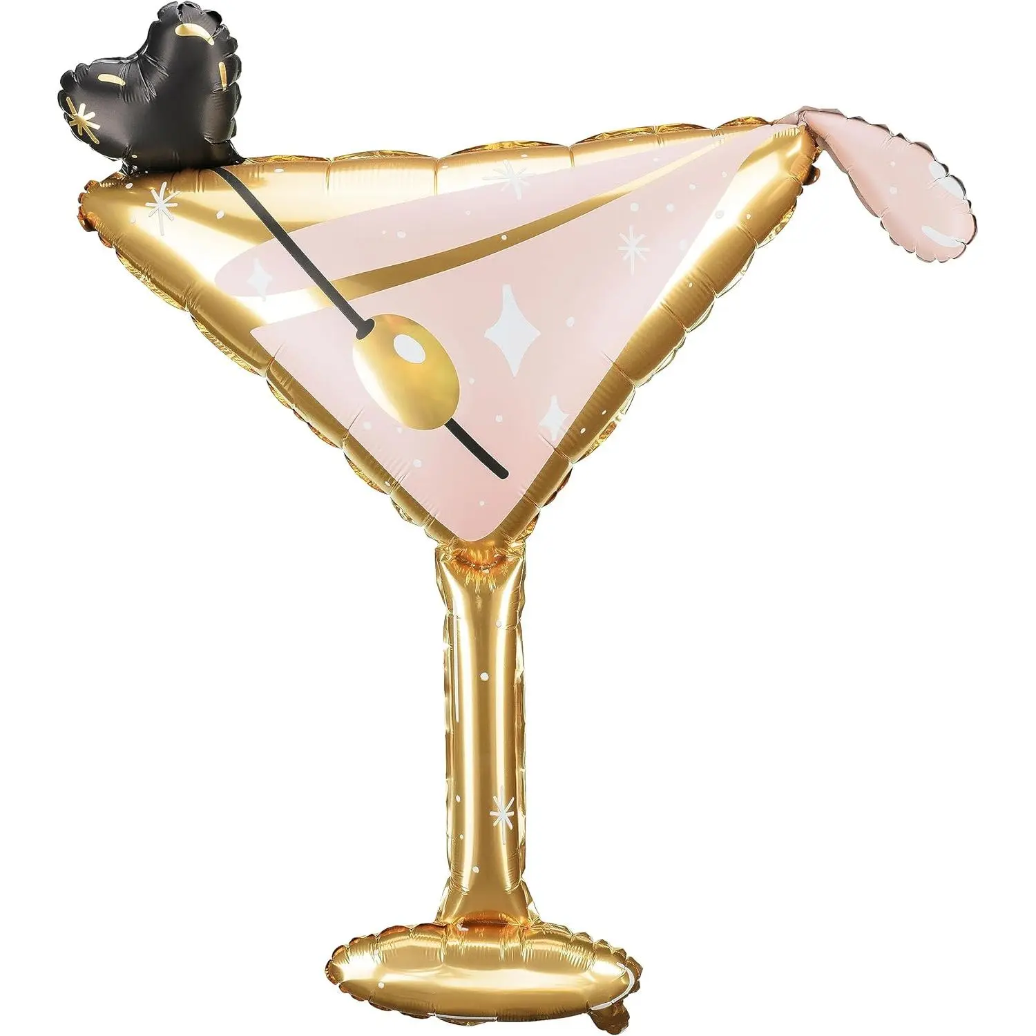 Realistic Giant Martini Glass Balloon  39x33.5 Inch Foil  Balloons for Bachelorette, Wedding, Birthday, Hen Party Dirty Martini Theme, Bikinis and Martinis Decorations