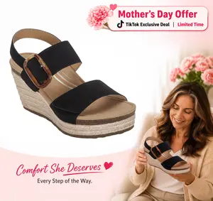 Aetrex Ashley Arch Support Wedge - Black | Women's Orthotic Wedge Sandals with Arch Support & Comfort